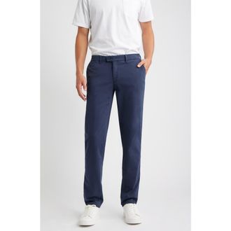 Brax Fabio IDX Flat Front Modern Fit Cotton Blend Chinos in Universe at Nordstrom Rack, Size 38 X 32