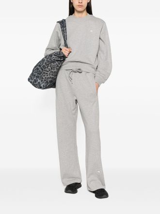 adidas by Stella McCartney Logo-Embroidered Jersey Sweatshirt - Grey