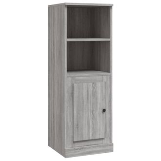 vidaXL Vidaxl - Aparador Alto Madera Contrachapada Gris Sonoma 36x35,5x103,5 Cm