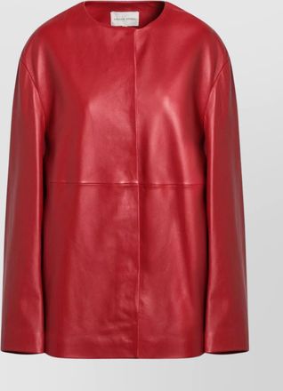 Loulou Studio atalia leather jacket long sleeves
