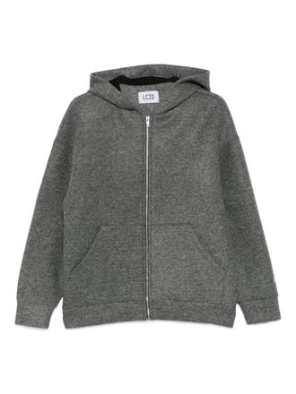 Lc23 zip-up hooded jacket - Grey