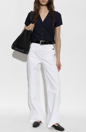 Max Mara Top Finito, Womens, Navy Blue