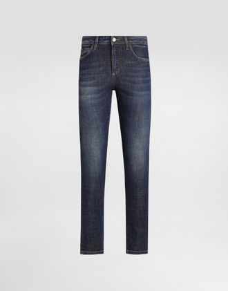 Dolce & Gabbana 5-pocket Stretch Denim Trousers - Woman Denim And Jeans Multi-colored 38