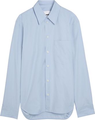 Jil Sander Cotton-poplin Shirt - Blue - 39 (C15.5 / M)