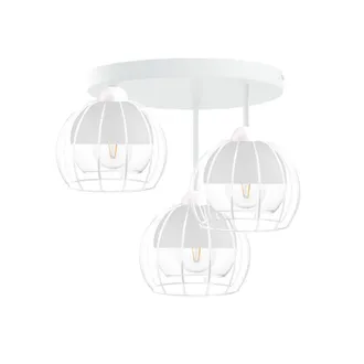 Netlighting Solo Semi Flush Light White 30cm 3x E27