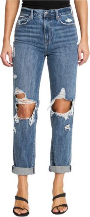 Pistola Denim Presley High Rise Relaxed Roller Jean In Eternal Distressed