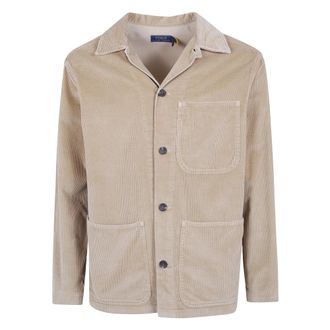 Polo Ralph Lauren Woven Sport Shirt - Heren - Zomerjassen - Beige - L - Jassen
