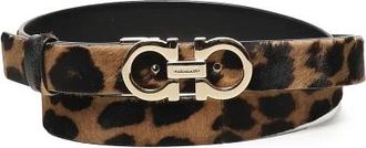 Ferragamo Riemen - Dames - Riemen - Bruin - 100 CM - Leer - Accessoires