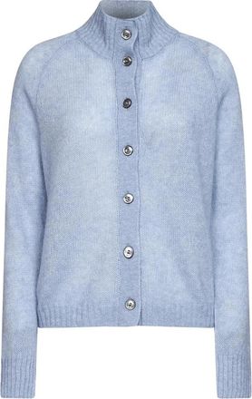 Blanca Vita Cardigan - Dames - Vesten - Blauw - M - Wol - Truien & Vesten