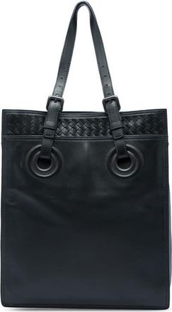 Bottega Veneta Pre-owned Bottega Veneta Intrecciato Trimmed Leather Oculus Tote Ladies QK58LQ1R13VLBVR7