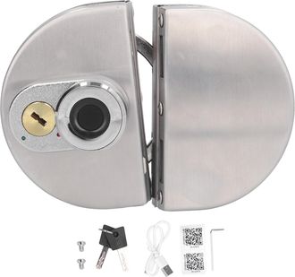 OEM Cerradura Electr&oacute;nica, Huella Dactilar, Bluetooth, Llave, Aleaci&oacute;n De Zinc, Puerta De Cristal Para Oficina O Casa
