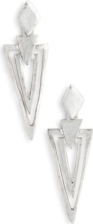 Karine Sultan Pierce Arrow Drop Earrings in Silver at Nordstrom Rack
