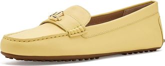 Lauren Ralph Lauren Barnsbury Nappa Leather Driver Womens Shoes Lemon Sorbet : 5.5 B - Medium