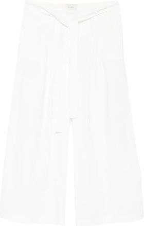 St.Agni belted trousers - White
