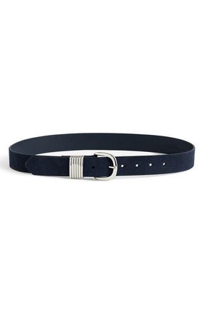 Madewell Multi Keeper Suede Belt in Deep Indigo at Nordstrom, Size Small