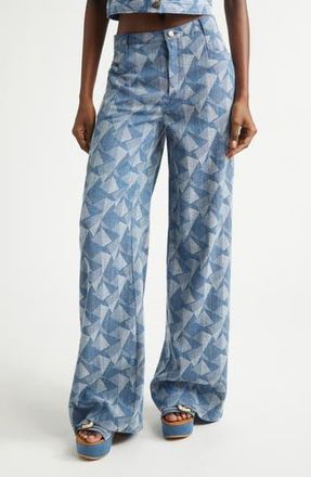 Ramy Brook Leo Jeans in Geo Denim at Nordstrom Rack, Size 2