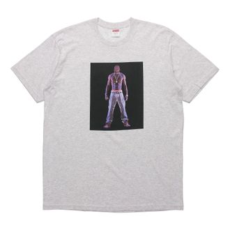 SUPREME SS20 Week 1 Tupac Hologram Tee Virtual Characters Short Sleeve Unisex Gray SUP-SS20-271