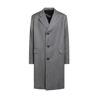 Prada Grey Jacket Monopetto - male - Prada - Single-Breasted Coats - Gray - L - Coats