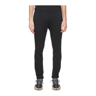 Dondup Broeken, Heren, Zwart, W34, Katoen, Slim Fit Chino Broek