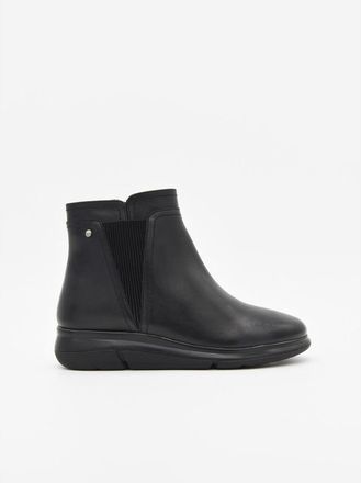 Purapiel Wedge Enkelboot Bro11 Zwart