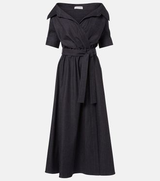 Altuzarra Lydia wrapped denim midi dress