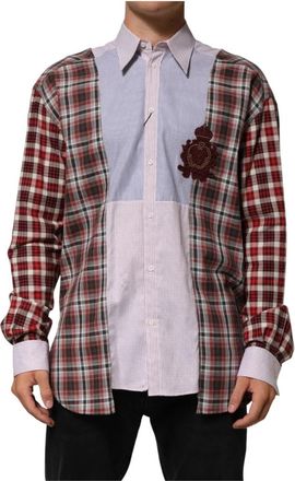 Dolce & Gabbana Casual Shirt - Heren - Casual Overhemden - Veelkleurig - 5XL - Katoen - Overhemden