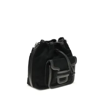 Pierre Hardy Womens Black Calf Leather Bos Taurus Backet Bag