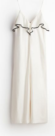 H&M Jumpsuit mit Volants - White