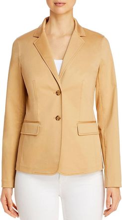 Lafayette 148 New York Thatcher Notched Lapel Blazer In Honeynut