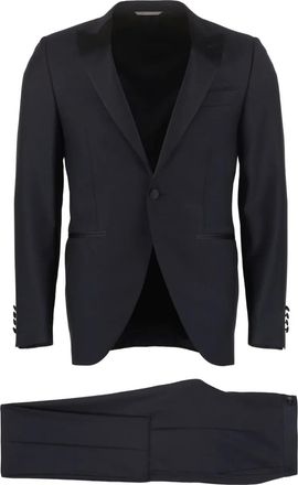 Canali Wollen pak - Zwart