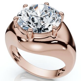 Pompeii3 Certified 5Ct Bryn Diamond Solitaire Engagement Ring Lab Grown