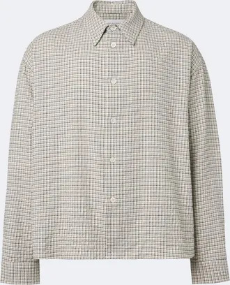 STUDIO NICHOLSON Checked cotton shirt