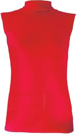 Purple Hanger Womens Sleeveless High Roll Polo Turtle Neck Vest Top Ladies Stretch Casual Plain Polo T-Shirt Jumper Tank Top for Women and Girls Warm Winter Wear Pl