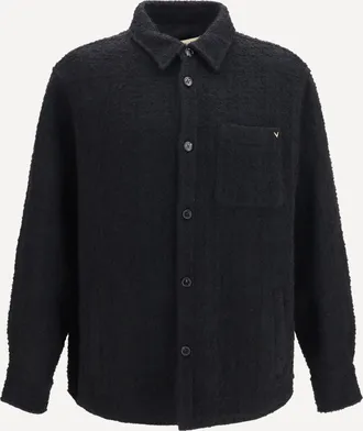 Valentino Textured high-neck Jacket Male 48
