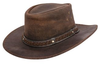 Infinity Leather Cowboy Aussie echte lederen Bush-hoed