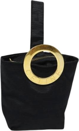 Celine Pre-owned Mini Bags, female, Black, Size: ONE SIZE Pre-owned Nylon Mini Bag