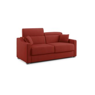 Divani.Store Amber Sof&aacute; Cama Convertible Con Tela Desmontable 211 Cm (mat. 160x197) Rojo