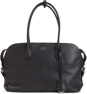 Prada Black Logo Large Tote