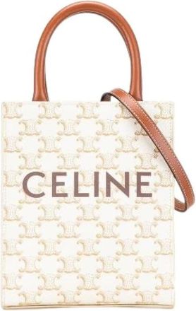Celine Pre-owned Tote Bags, female, White, Size: ONE SIZE Pre-owned Vintage Tote Bag
