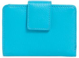 Mundi Pixie Leather Card Case in Cerulean at Nordstrom Rack