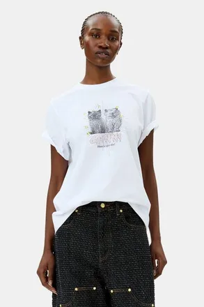 T Shirts Ganni SOLDE jusqu a jusqu a 31 Stylight