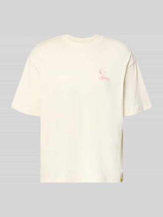 Only & Sons Regular Fit T-Shirt aus reiner Baumwolle Modell PEANUTS in Offwhite, Gr&ouml;&szlig;e XXL