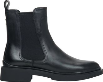 Estro & Luminara Klassieke Chelsea Boots met Lichte Isolatie - Dames - Chelseaboots - Zwart - 38 EU - Leer - Schoenen