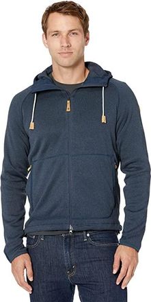 Fjällräven Ovik Fleece Hoodie Mens Sweatshirt Navy : 2XL, Cotton/Fleece/Polyester