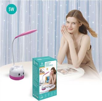 Trade Shop Trade Shop Traesio - Trade Shop - Lampada Por Tavolo Led Para Ni&ntilde;os Touch Recaricabile Usb 5 W Flessible Tx-9084