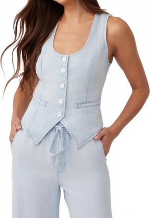 Bella Dahl Scoop Neck Vest In Oasis