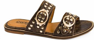 Corkys Footwear Womens Hey Hottie Sandals In Cognac Crinkle