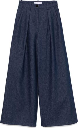 Rowen Rose pleat-detail jeans - women - Viscose/Cotton - 38 - Blue