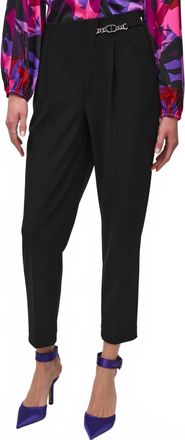 Joseph Ribkoff Silky Knit Crop Pull-On Pants In Black