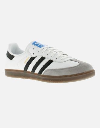 adidas Originals Mens Adidas Originals Mens Trainers samba og leather Lace Up white black UK Size - Size: 8.5